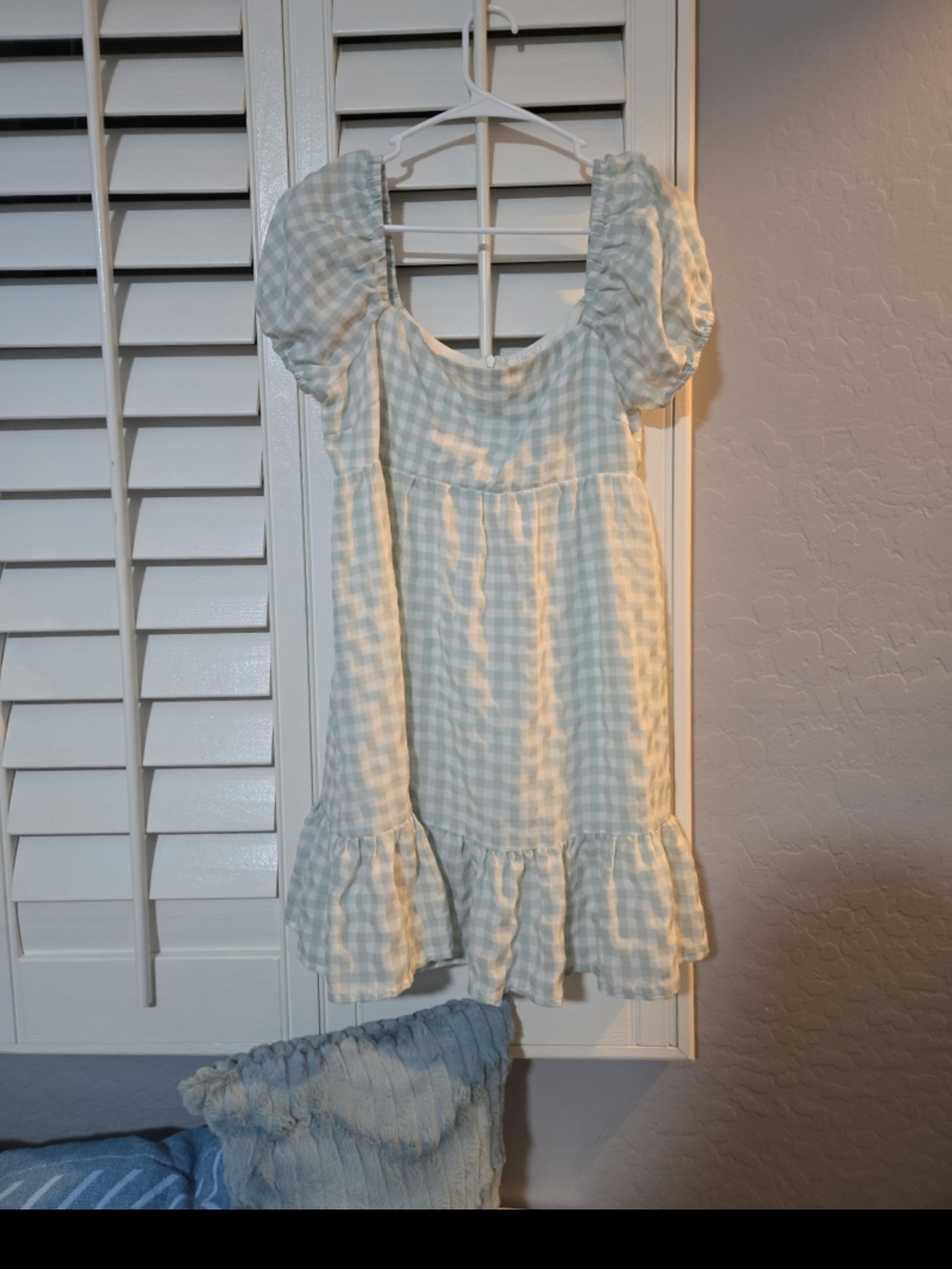 Full Tilt Mint & White Gingham Dress